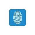 Fingerprint icon vector design symbol Royalty Free Stock Photo