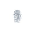 Fingerprint dactylogram finger-mark vector illustration Royalty Free Stock Photo