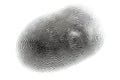 fingerprint digital on a white background. Generated by AI Royalty Free Stock Photo