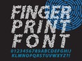 Fingerprint font set
