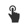 Fingerprint Gesture Scanning Icon vector template Illustration Design. Vector EPS 10 Royalty Free Stock Photo