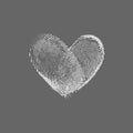 Fingerprint Heart Silver