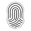 Fingerprint human thumb