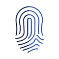 Fingerprint human thumb