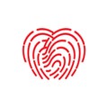 Fingerprint icon. illustration sign symbol Royalty Free Stock Photo