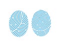 Fingerprint. Icon set Royalty Free Stock Photo