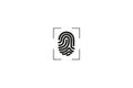 Fingerprint Icons design Vector illustration