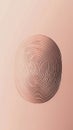 Fingerprint identifying modern financial technology for secure digital transactions and personalized user experiences Royalty Free Stock Photo
