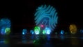 Fingerprint identity symbol abstract 3d illustration