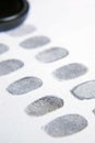 Fingerprint identity verification concept, biometric, security background