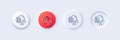 Fingerprint line icon. Finger print scan sign. Line icons. Vector