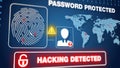 Fingerprint protection was hacked by virus, system scanning for user location
