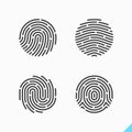 Fingerprint recognition icon