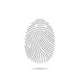 Fingerprint scan icon