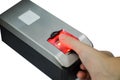 Fingerprint scanner for contact people to make ID cards in Thailand