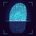 Fingerprint scanner.