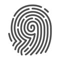 Fingerprint security image, fingertip mark for identifying