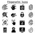 Fingerprint System icons Royalty Free Stock Photo