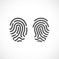 Fingerprint vector icon