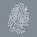Fingerprint vector icon.Symbol of biometric.