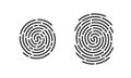 Fingerprint vector finger print logo line icons