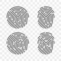 Fingerprint vector finger print logo icons