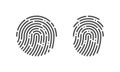 Fingerprint vector finger print logo icons Royalty Free Stock Photo
