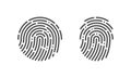 Fingerprint vector finger print logo icons