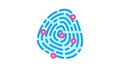 fingerprinting client kyc color icon animation