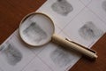 Fingerprints examination Royalty Free Stock Photo
