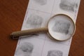Fingerprints examination Royalty Free Stock Photo