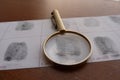 Fingerprints examination Royalty Free Stock Photo