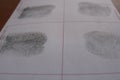 Fingerprints examination Royalty Free Stock Photo