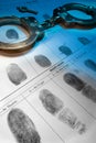 Fingerprints - Law and Order Royalty Free Stock Photo