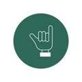 Fingers pointed Vector Icon with trendy background colors that can easily edit or modify.
