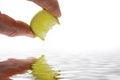 Fingers squeezing lemon Royalty Free Stock Photo