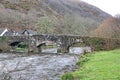 Fingle Bridge over the River Teign, Devon Royalty Free Stock Photo