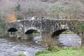 Fingle Bridge over the River Teign, Devon Royalty Free Stock Photo