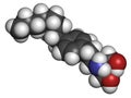 Fingolimod multiple sclerosis MS drug molecule.