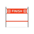 Finish arch with finsh line icon. Clipart image Royalty Free Stock Photo
