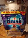 Finish Dishwasher Detergent Tablets Royalty Free Stock Photo