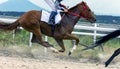 Horse race in Pyatigorsk Royalty Free Stock Photo