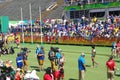 Finish line of marathon at Rio2016