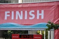 Finish sign