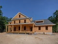 Almost finished new house construction Royalty Free Stock Photo