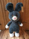 Finished toy, cute gray hare,