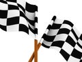 Finishing checkered flag Royalty Free Stock Photo