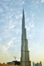 The finishing stage of Burj Dubai construction