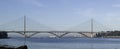 Finistere, Brest: view of Plougastel Bridge Royalty Free Stock Photo