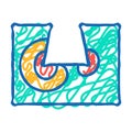 finite element analysis mechanical engineer icon doodle illustration